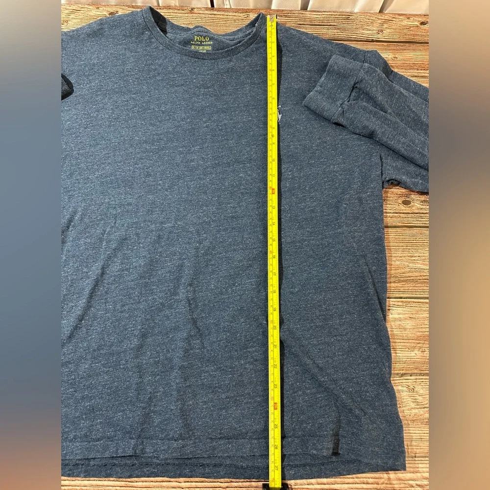 Polo Ralph Lauren Men’s XL Shirt Blue Long Sleeve Pony Classic Fit T-shirt